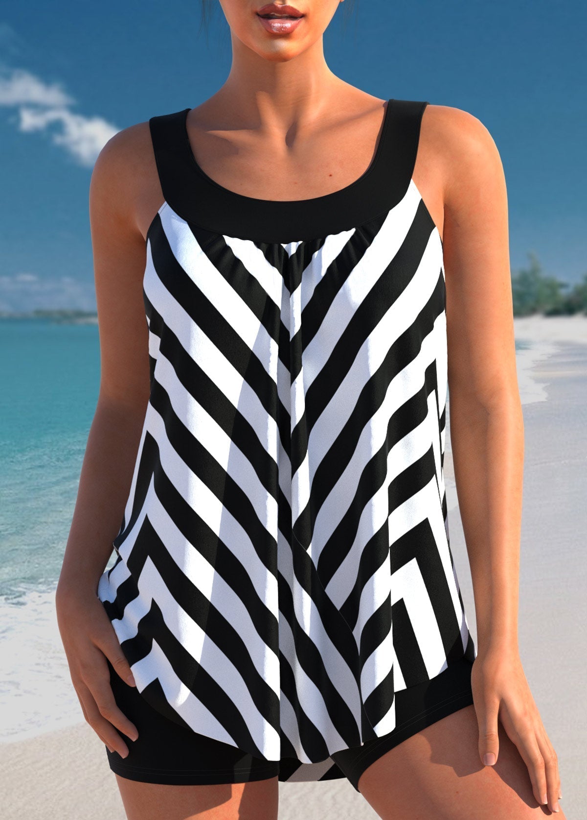 Mireille - Polka Dot Swimsuit with Classic Design