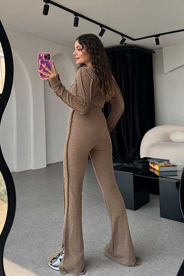 Sienna | Women's Cropped Long Sleeve Two-Piece Set