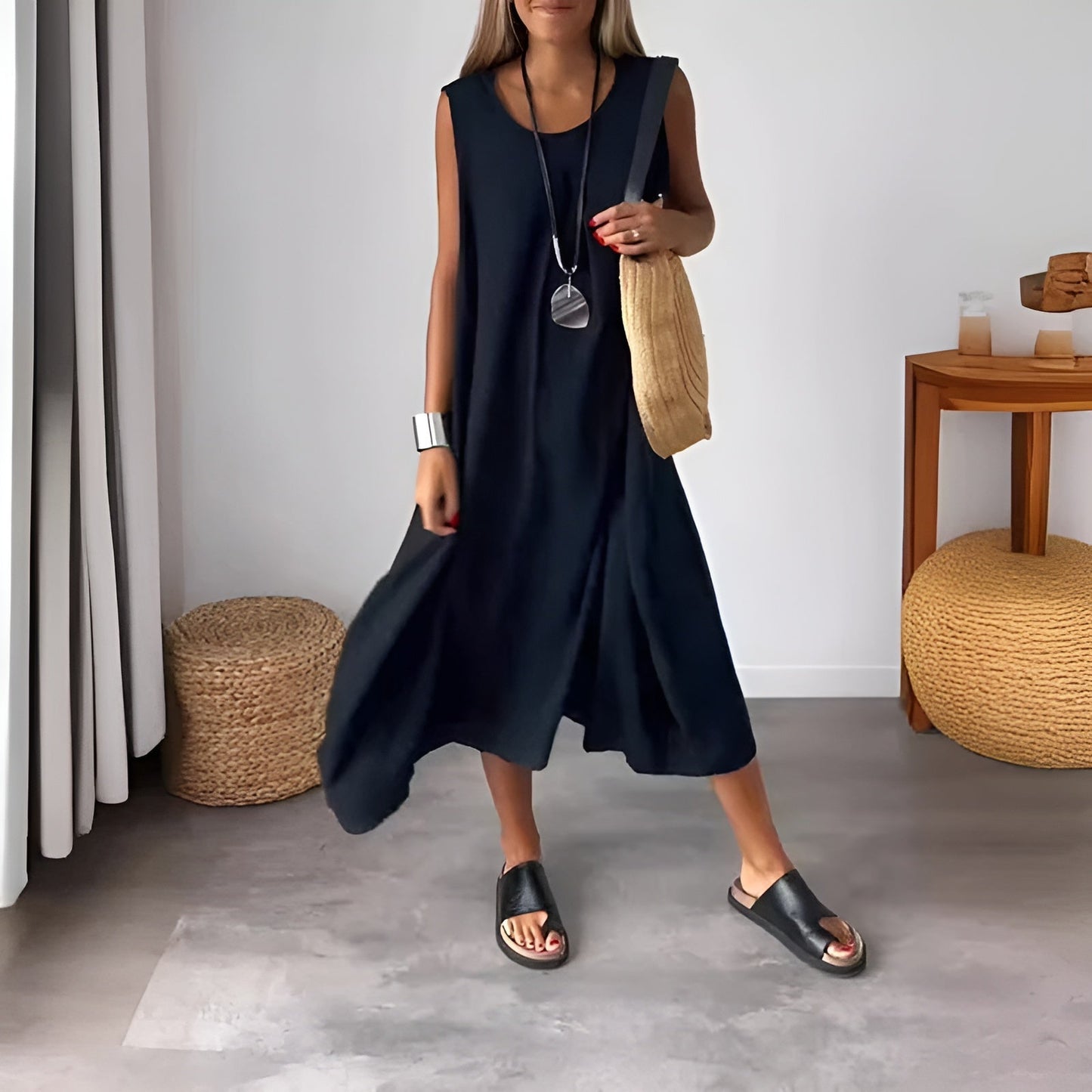 Fabienne™ | Casual Summer Dress with Pocket Detail