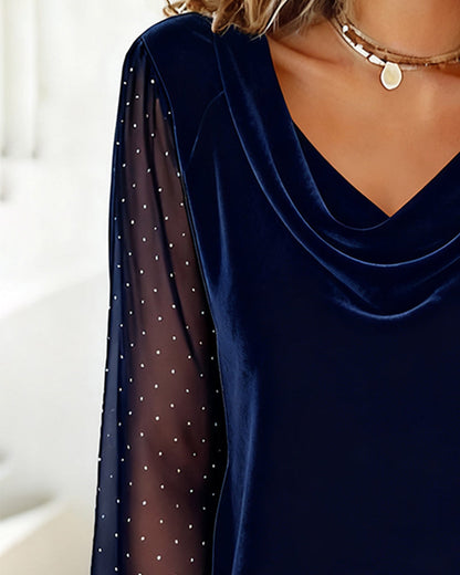Tatum | Women's Long Sleeve Sheer Blouse