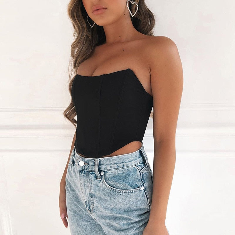 Theresa | Women's Strapless Fitted Top