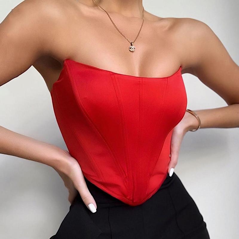 Theresa | Women's Strapless Fitted Top