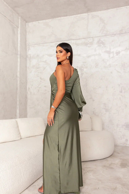 Odette - Elegant Maxi Dress with Split for Women